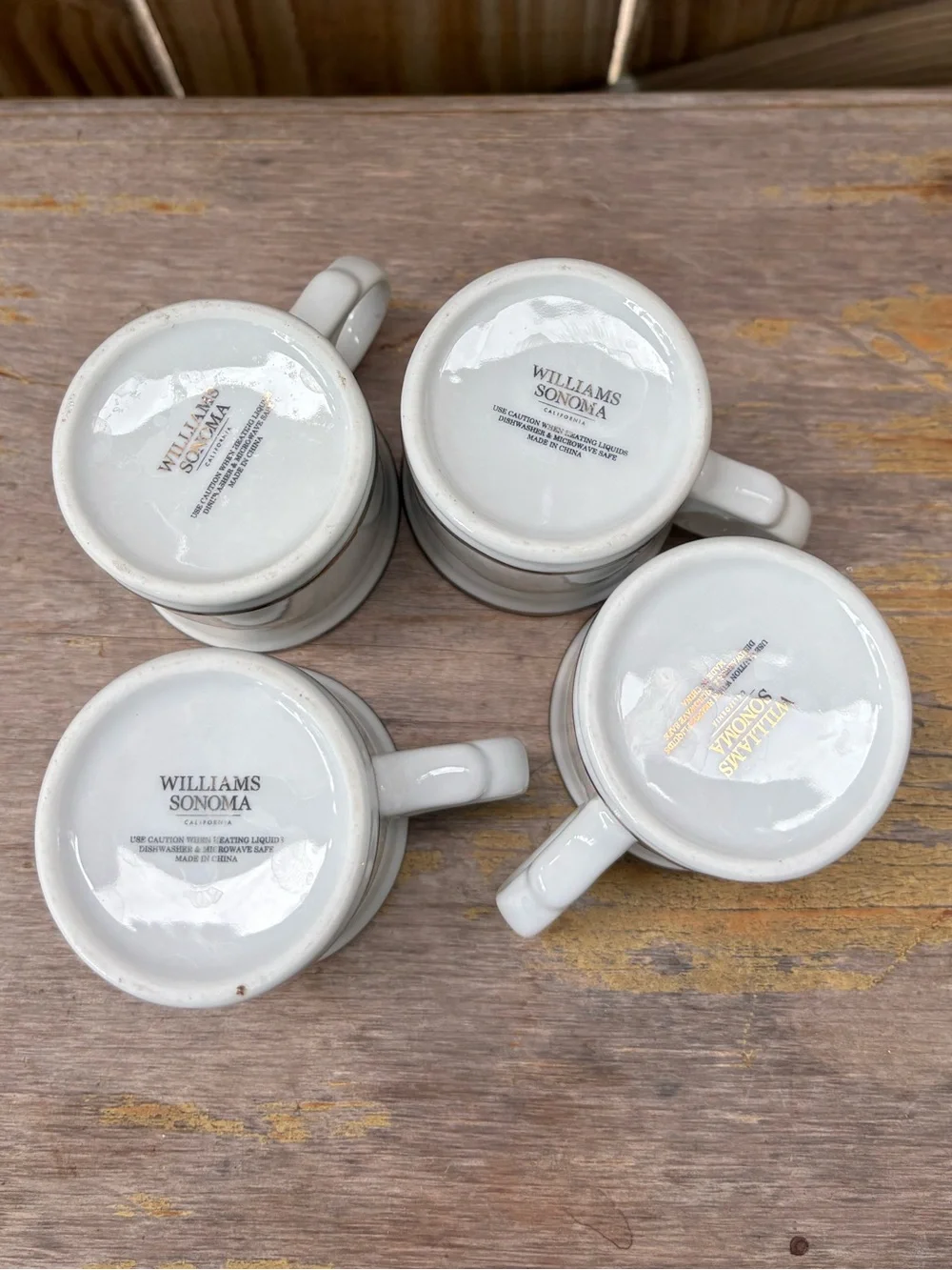 Williams Sonoma Gold Initial Espresso Coffee Demitasse Monogram Cup Size 3oz